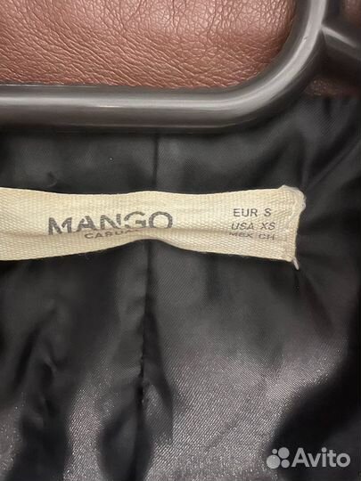 Куртка кожаная mango XS