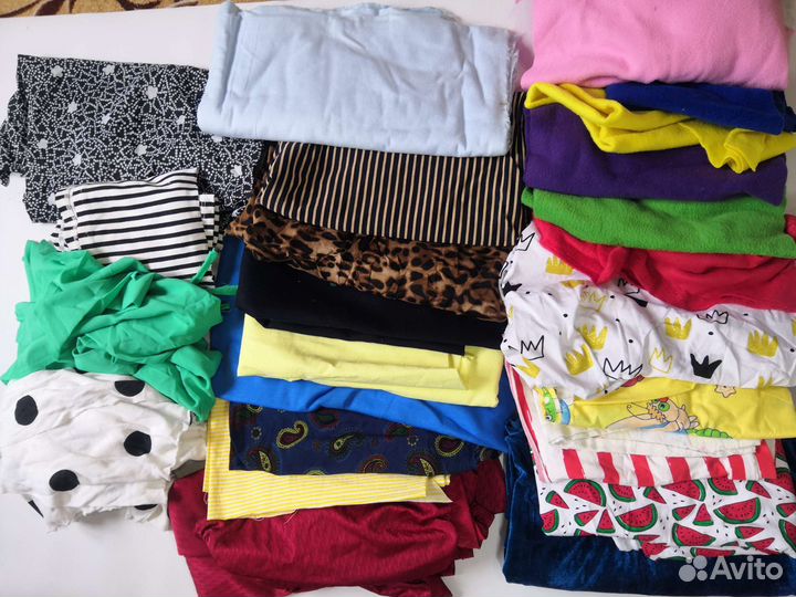 Ткани, много отрезов