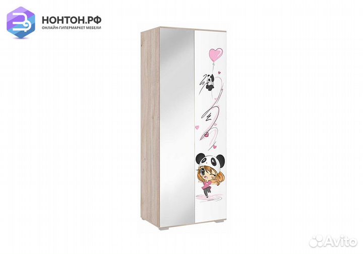 Шкаф 2-х дверный Панда 04.21 дуб мария / белый