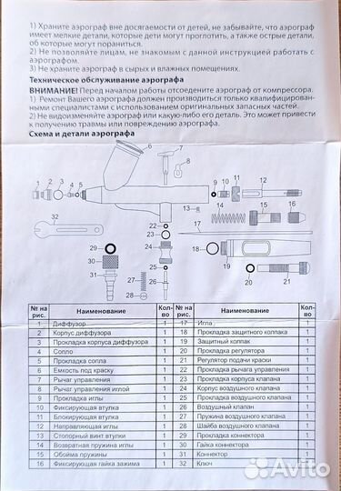 Аэрограф с компрессором