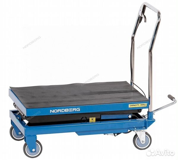 Стол подъемный гидравлический 300 кг, двойные ножн