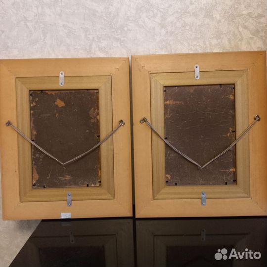 Пара антикварных картин до 1917 г