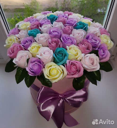 Букеты из мыльных цветов