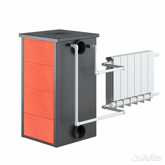 Печь-Камин везувий пк-01 (270) с плитой и т/о