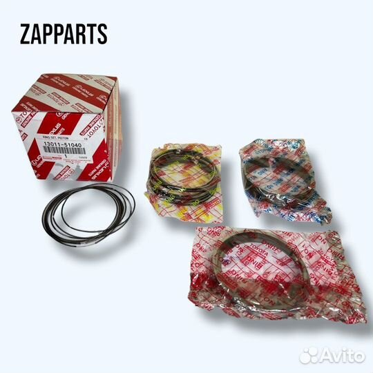 Кольца поршневые toyota 1VD-FTV (1301151040)