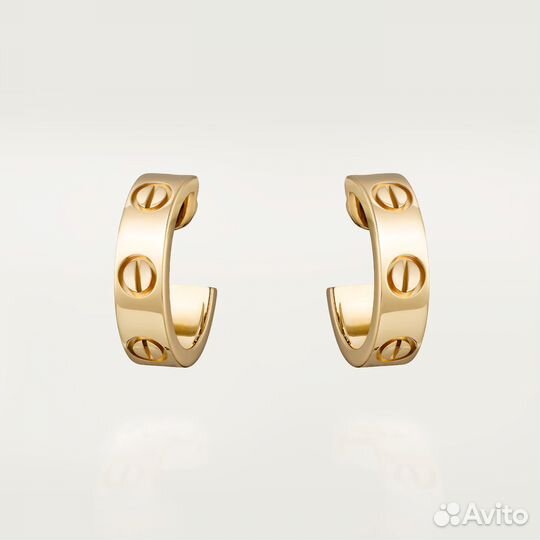 Серьги Cartier Love Желтое золото Ref. B8022500