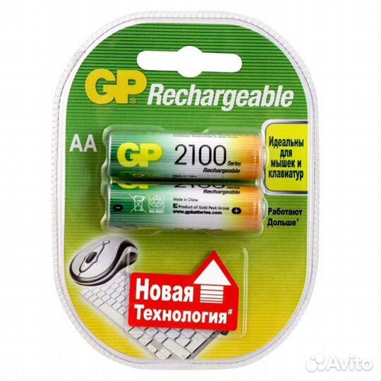 Аккумуляторы GP 210aahc-2CR2 2100mAh AA #243401
