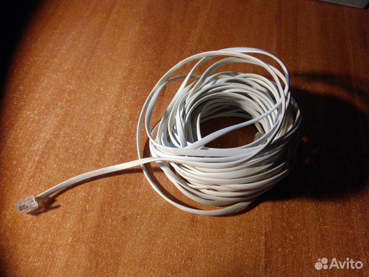 Патч-корд плоский 4 жилы 10 метров