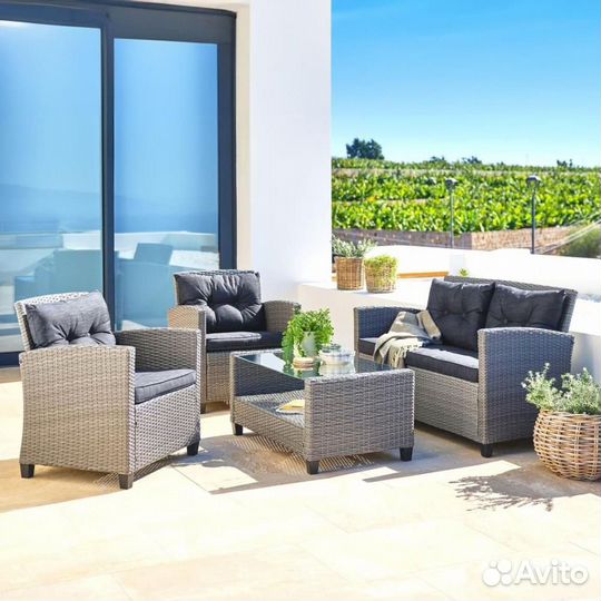 Комплект плетеной мебели для сада. Ярославль