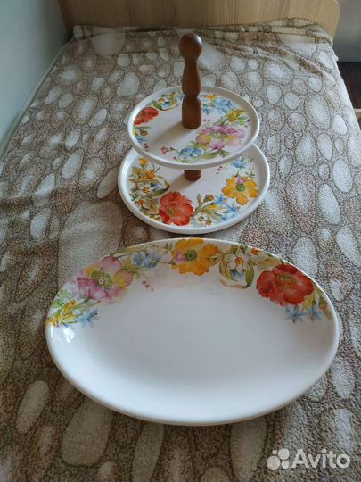 Блюдо и фруктница