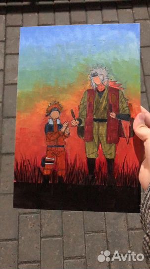 Картина акрилом на холсте