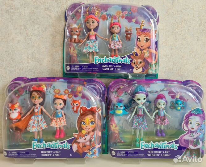 Новые Enchantimals: волк, снежный леопард, кошки