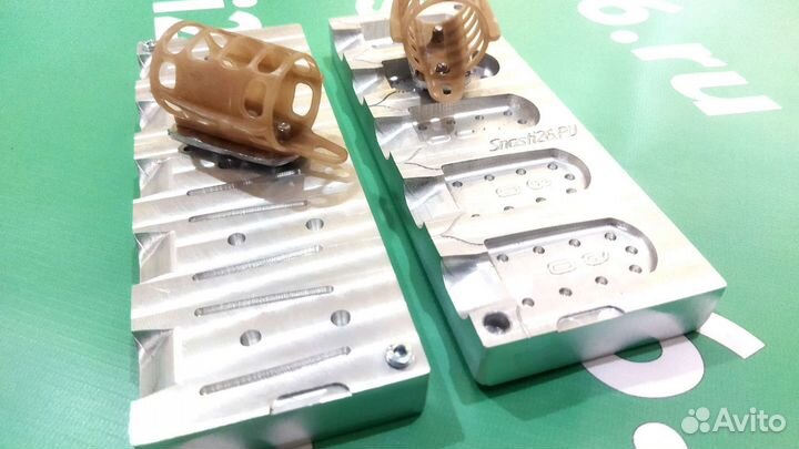 Форма для грузил к фидерной кормушке Д30. 60-140гр