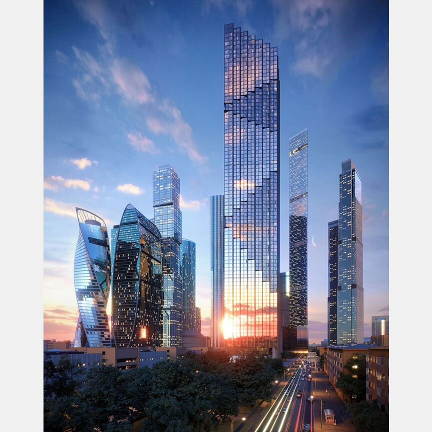 4-к. квартира, 153,6 м², 63/85 эт.