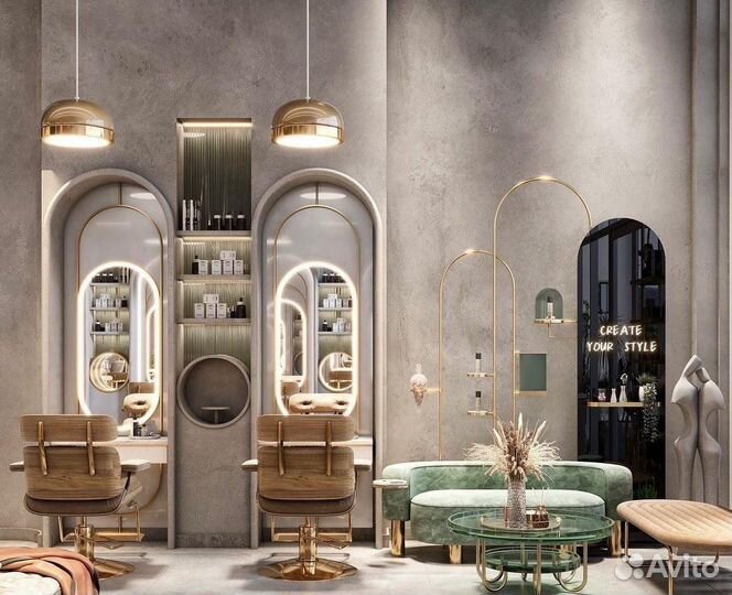 Дизайнер интерьера салона красоты, дизайн-проект