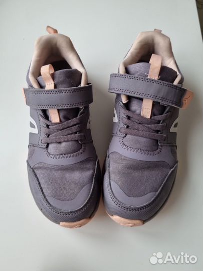 Кроссовки для ходьбы детские серо-розовые Decathlo