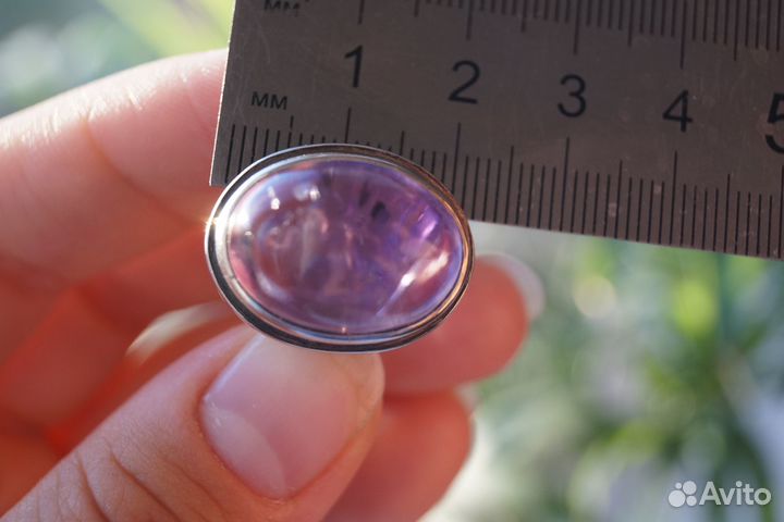 Серебряное кольцо с аметистом