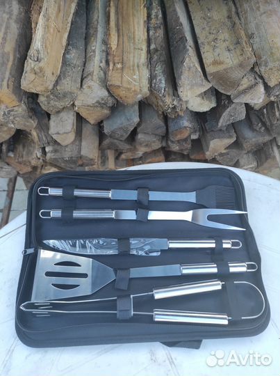 Набор для барбекю, шашлыка. Подарочный набор 5 поз
