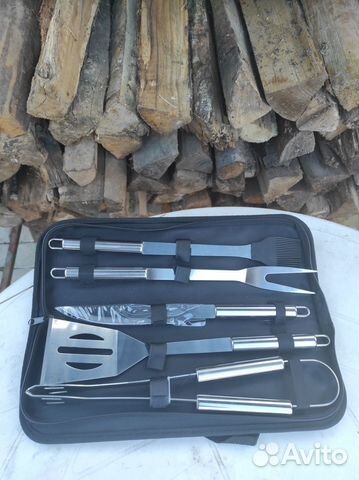 Набор для барбекю, шашлыка. Подарочный набор 5 поз