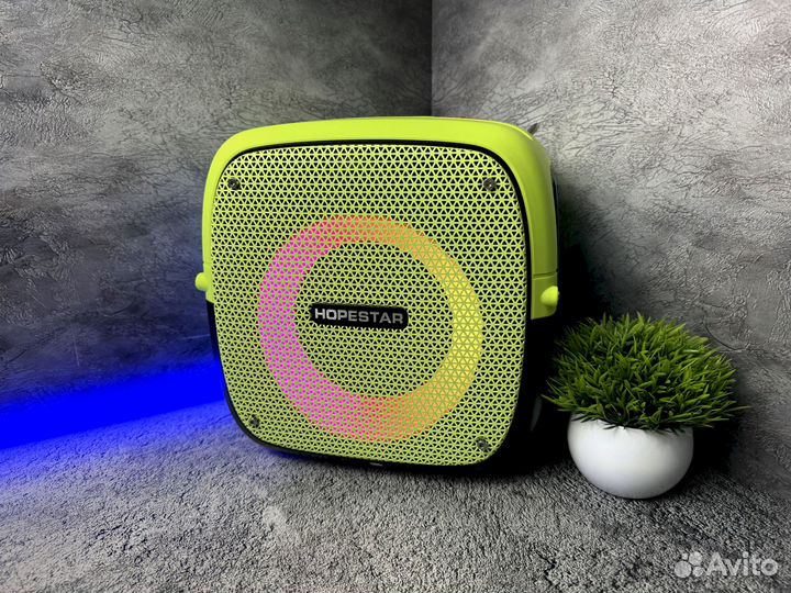 Новая мощная колонка 80 Вт, 2 микрофона