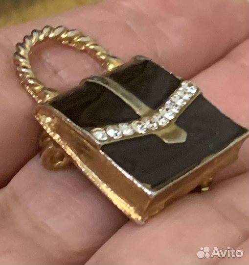 Брошь сумочка Рекорд Навахо,Винтаж Австрия