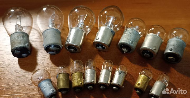 Лампочки 12В для Ретро авто:азлк,ваз,волга из СССР