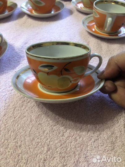 Чайный фарфоровый сервиз СССР