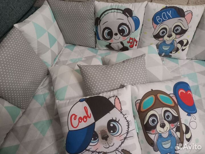 Бортики+конверт/плед