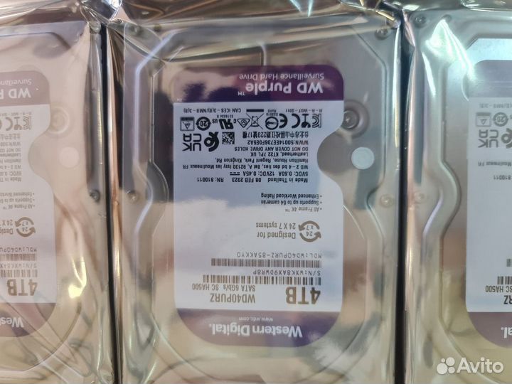 Жесткий диск 4 тб HDD WD Purple