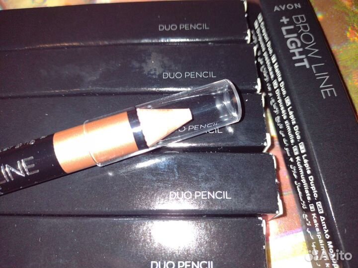 Карандаш для бровей и хайлайтер 2 в 1 avon