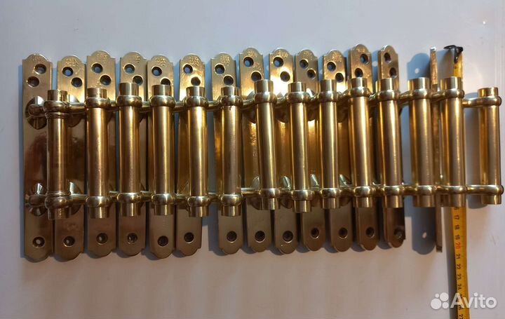 Дверные ручки. Латунь - стекло