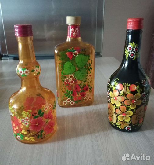 Посуда расписная стекло