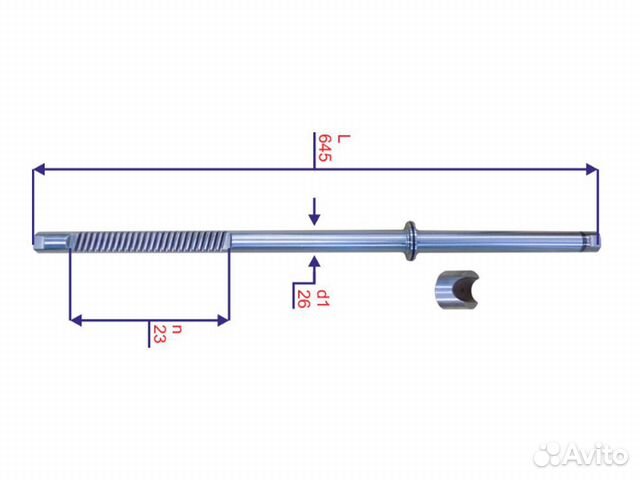 Вал рулевой рейки с поджимкой mercedes-benz E-clas
