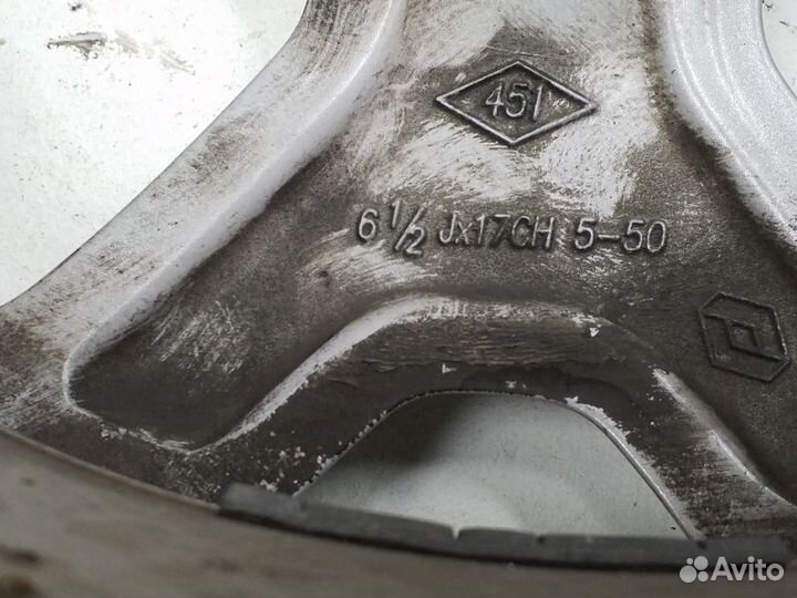 Диск колеса литой Renault Kaptur R17 серый