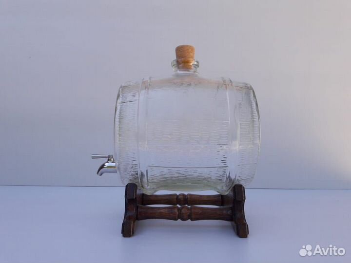 Бочонок стеклянный