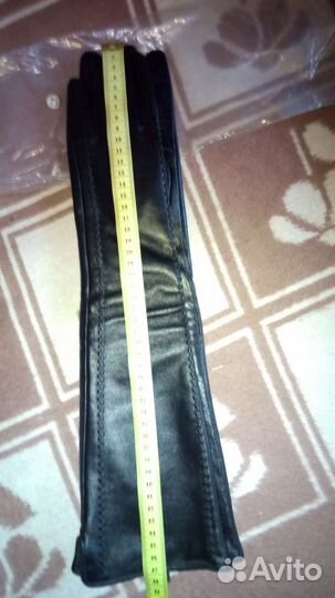 Длинные кожаные перчатки