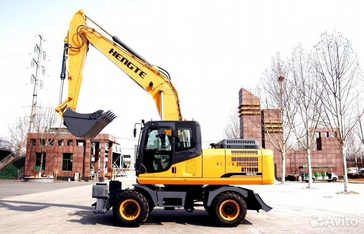 Колёсный экскаватор HENGTE HT190W, 2024
