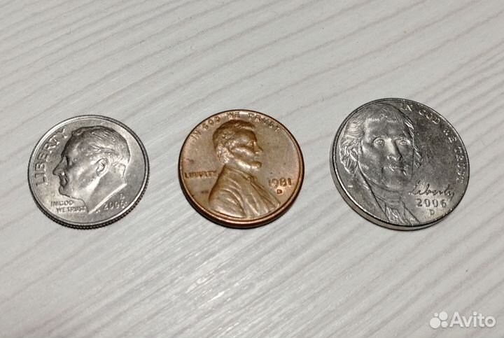 Набор американских монет