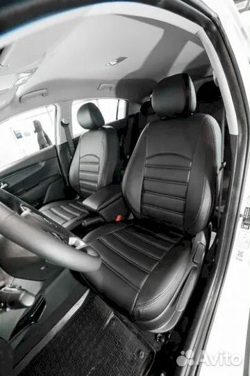 Авточехлы из экокожи Тойота Камри 50 2012г