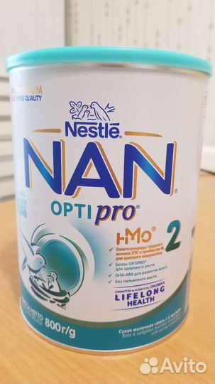 Детское питание сухая молочная смесь NAN optipro