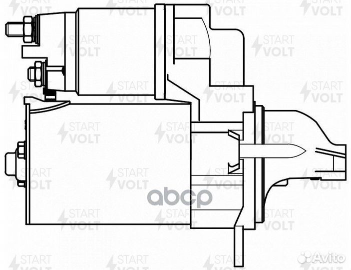 Стартер для а/м Opel Corsa D (06) 1.2i/1.4i/Astra