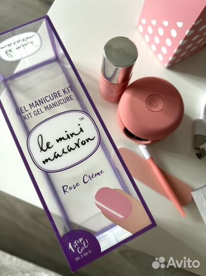 Le mini macaron набор для маникюра с led лампой