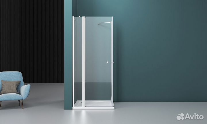 Душ. уголок BelBagno 90cm Хром etna-ah-22-90/120