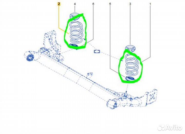 Пружина подвески задняя Renault Arkana H4ME441
