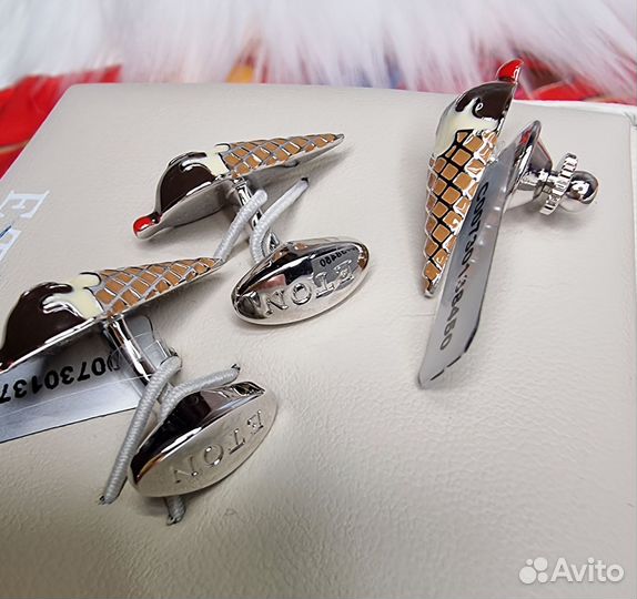 Брошь на лацкан пиджака и запонки Eton Оригинал
