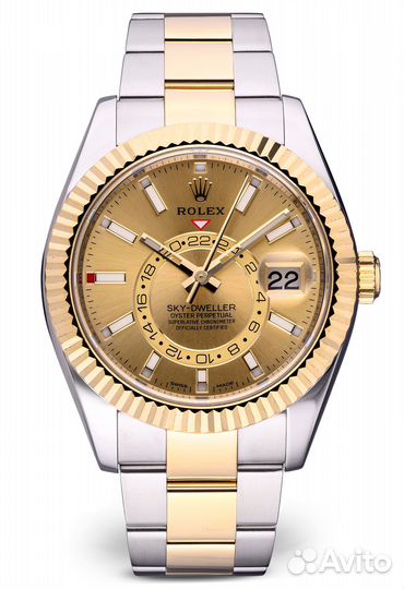 Швейцарские часы Rolex Sky-Dweller 42mm Steel and Yellow Gold 326933-0001