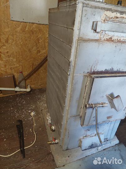 Твердотопливный котел Попова 18 кВт, б/у