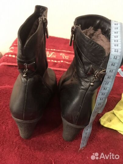 Зимние женские сапоги 38 натуральная кожа