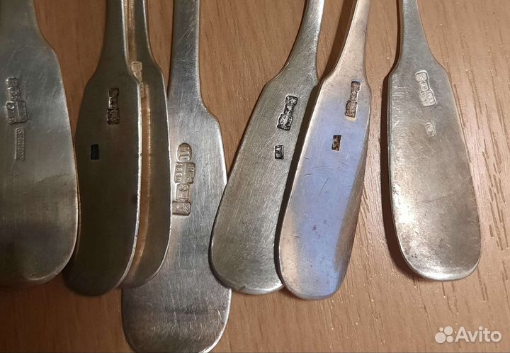 Серебряные царские ложки 84 проба