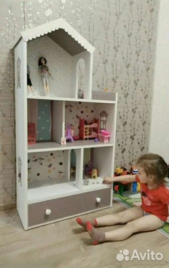 Домик кукольный с ящиком Новый